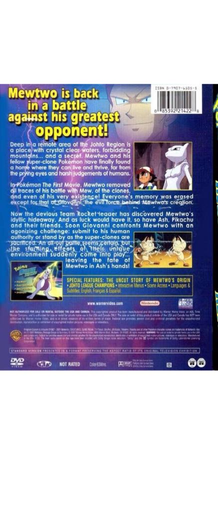 Pokemon - Mewtwo Returns DVD movie collectible - Main Image 2