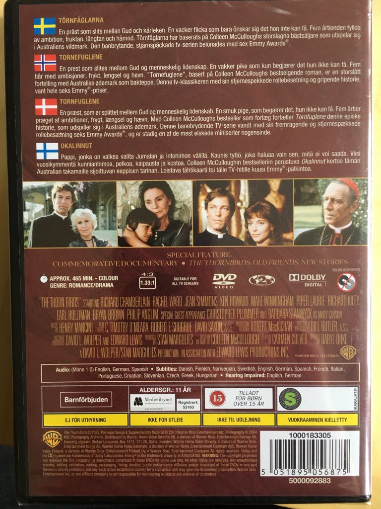 The Thorn Birds DVD movie collectible [Barcode 5051895056875] - Main Image 2