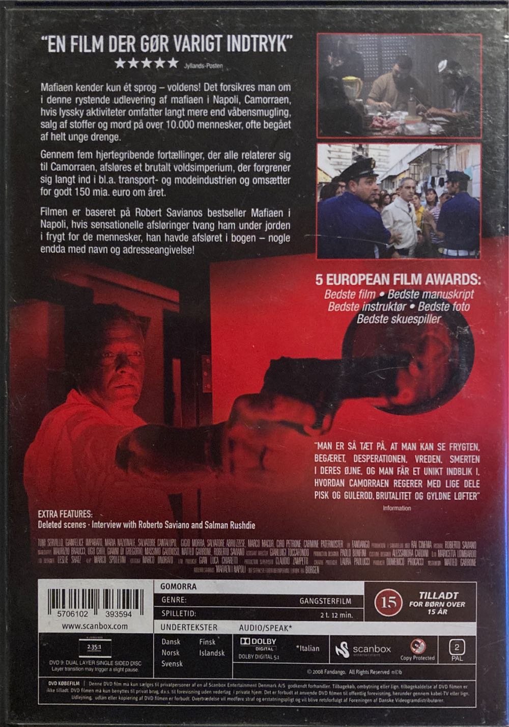 Gomorra DVD movie collectible [Barcode 5706102393594] - Main Image 2