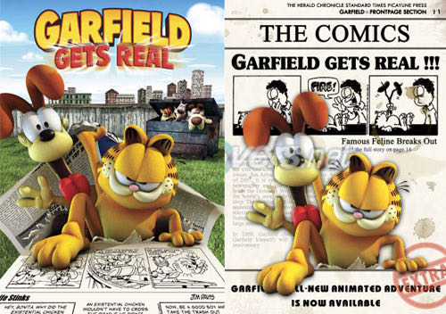 garfield gets real DVD movie collectible [Barcode 024543496717] - Main Image 2