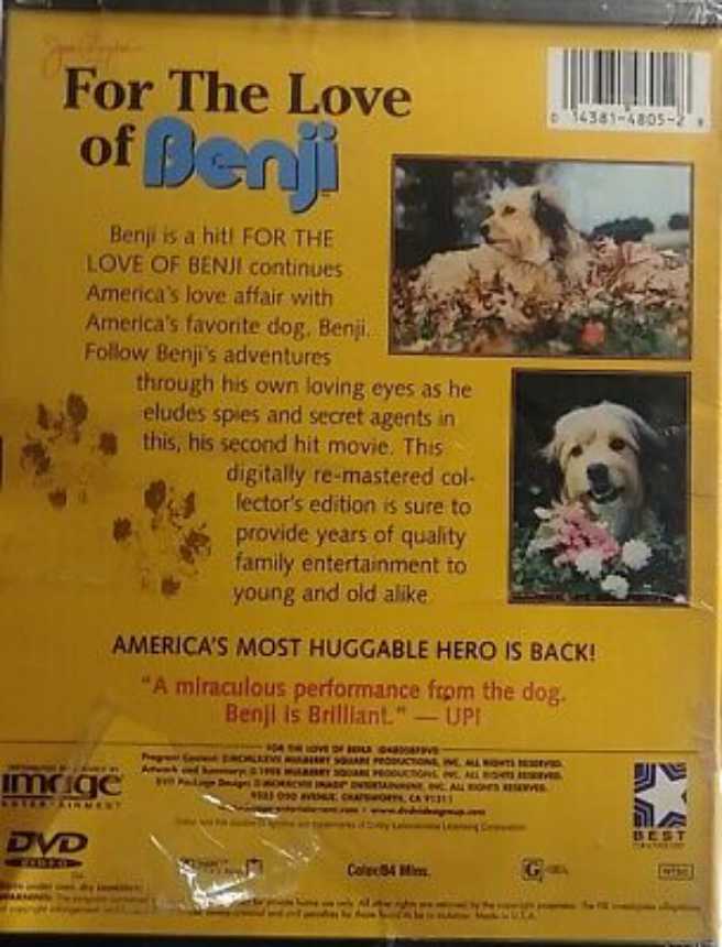 For the Love of Benji * DVD movie collectible [Barcode 024543704799] - Main Image 4