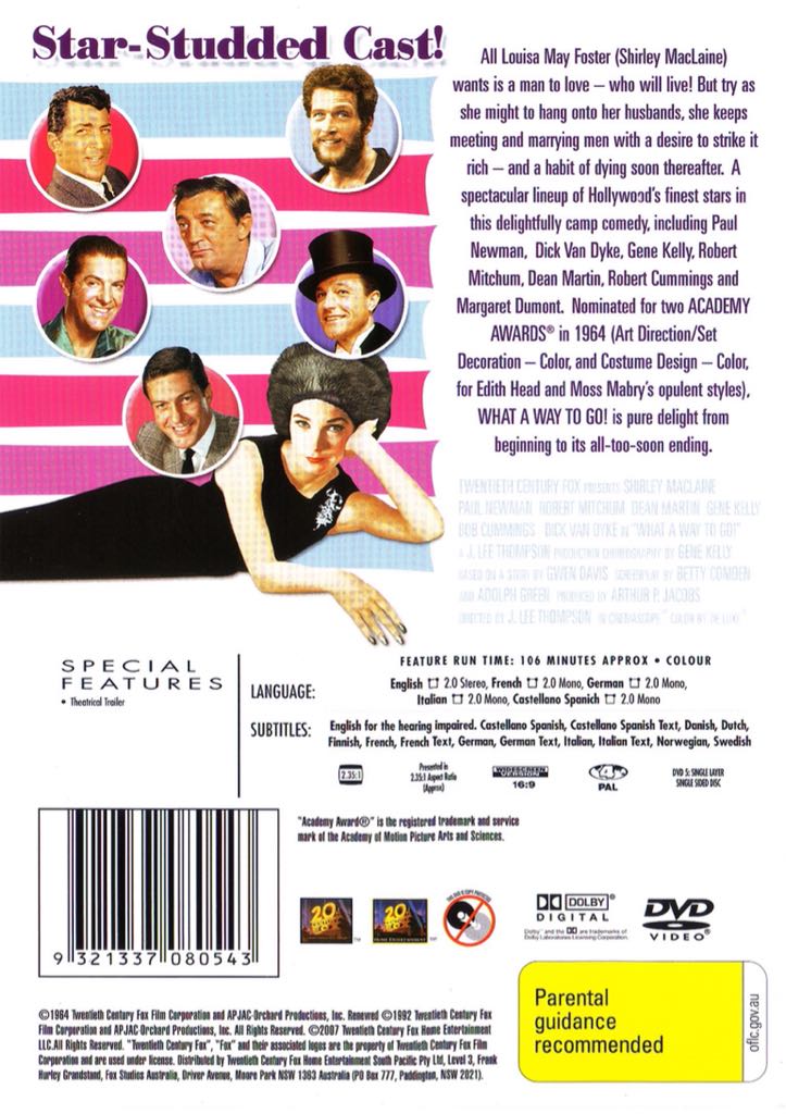 What a Way to Go! Digital Copy movie collectible [Barcode 9321337080543] - Main Image 2