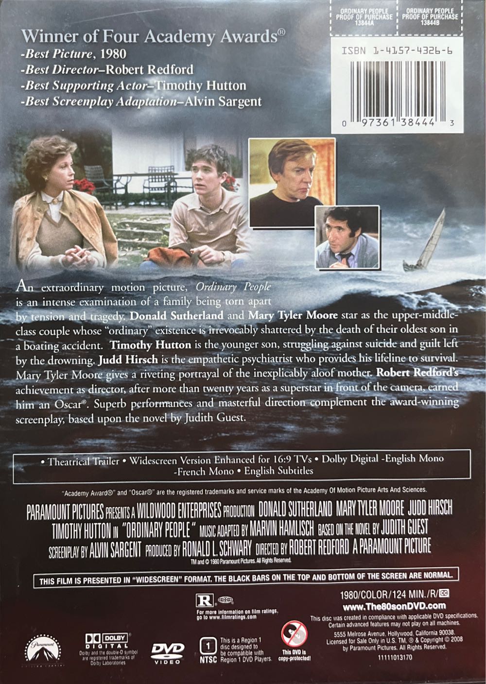 Ordinary People Laser Disc movie collectible [Barcode 097361384443] - Main Image 2