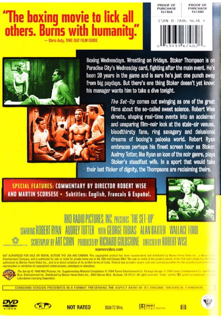 The Set-Up Blu-ray movie collectible [Barcode 053939674828] - Main Image 2