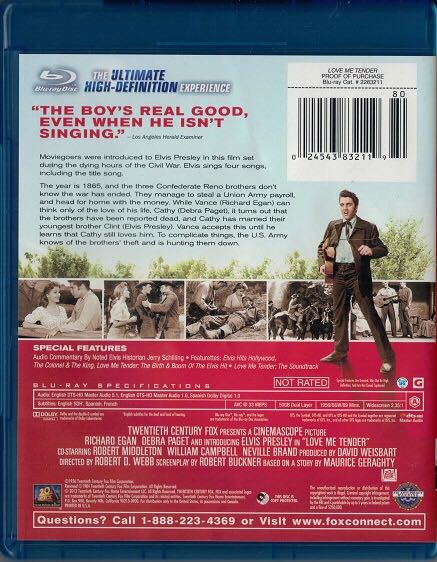 Elvis Love Me Tender Streaming Service movie collectible [Barcode 024543832119] - Main Image 2