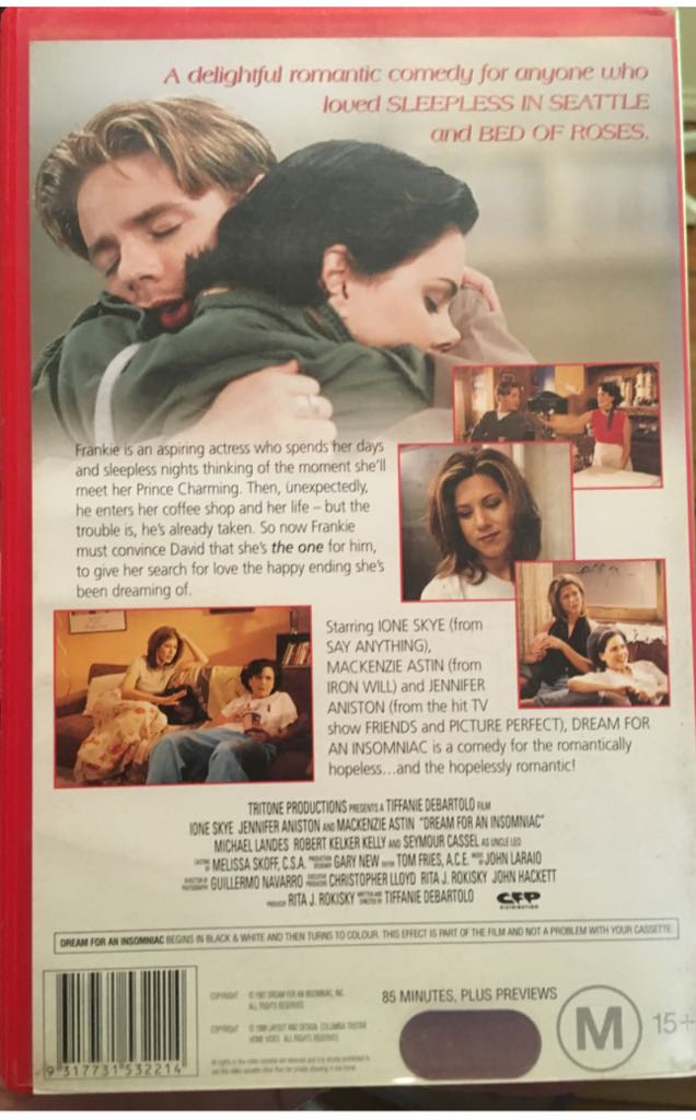 Dream For An Insomniac VHS movie collectible [Barcode 043396199835] - Main Image 2
