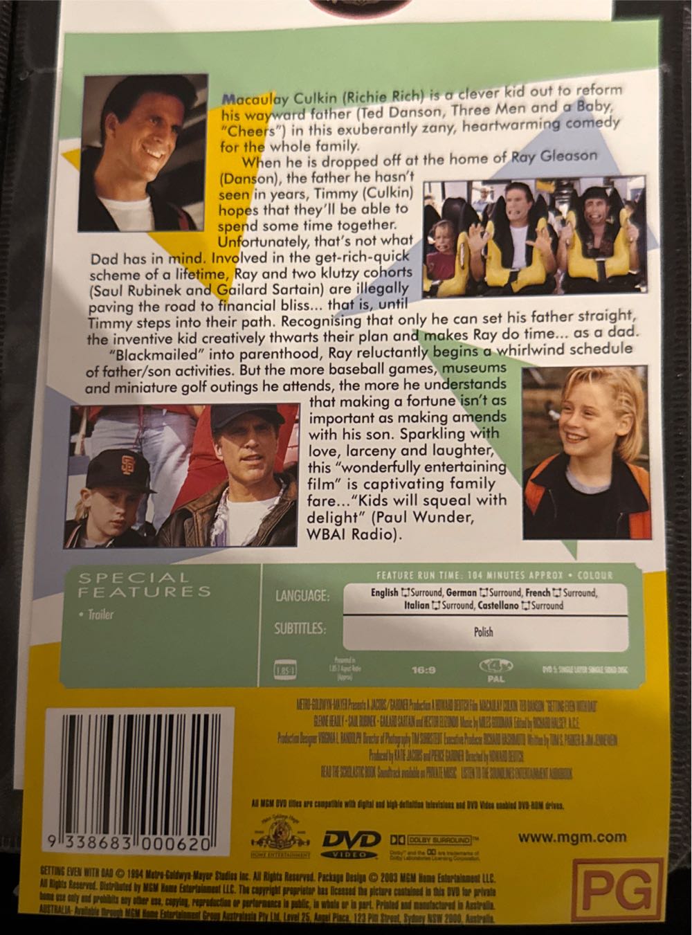 Getting Even With Dad VHS movie collectible [Barcode 9321337071367] - Main Image 2