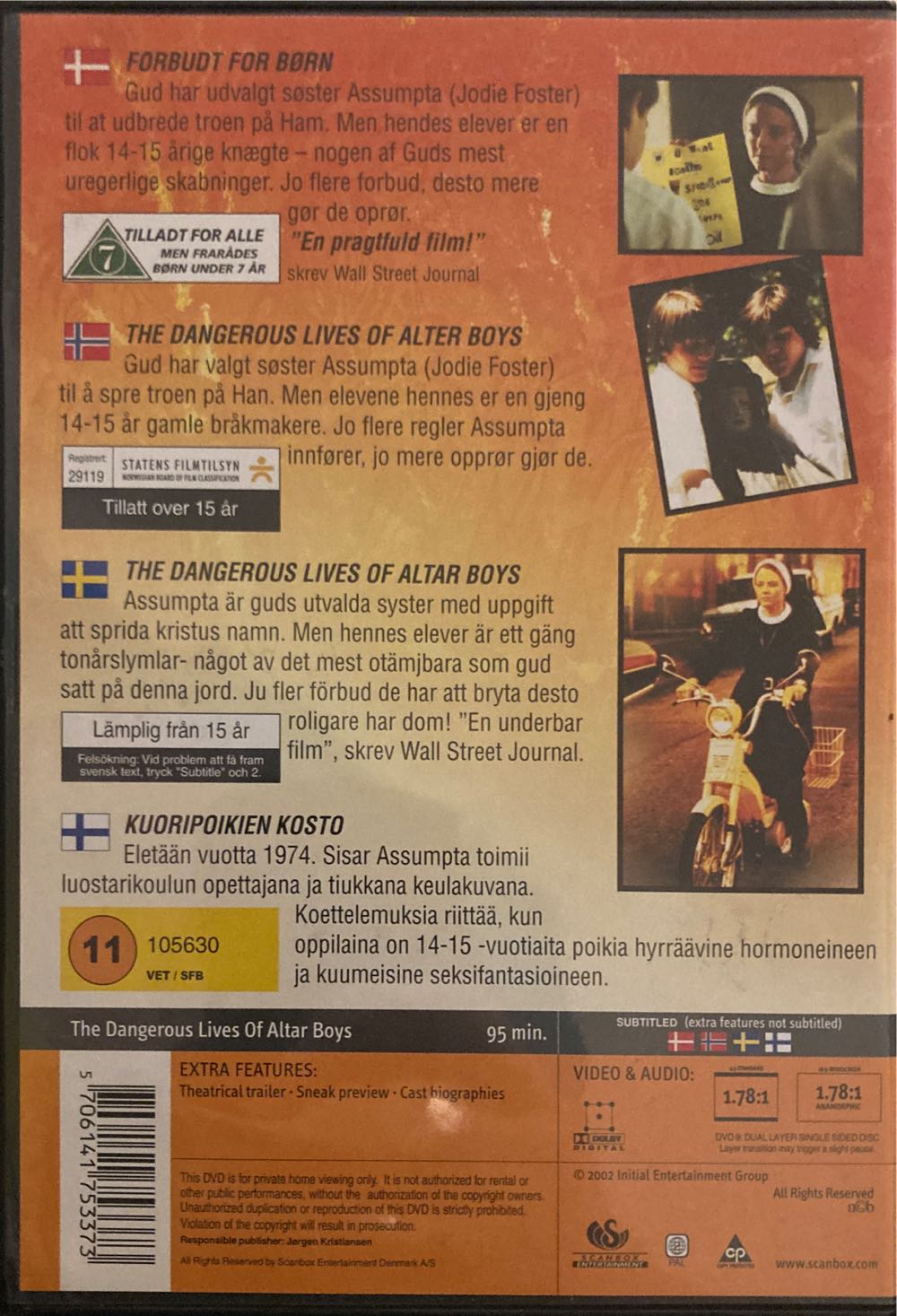 The Dangerous Lives Of Altar Boys Digital Copy movie collectible [Barcode 5706141753373] - Main Image 2