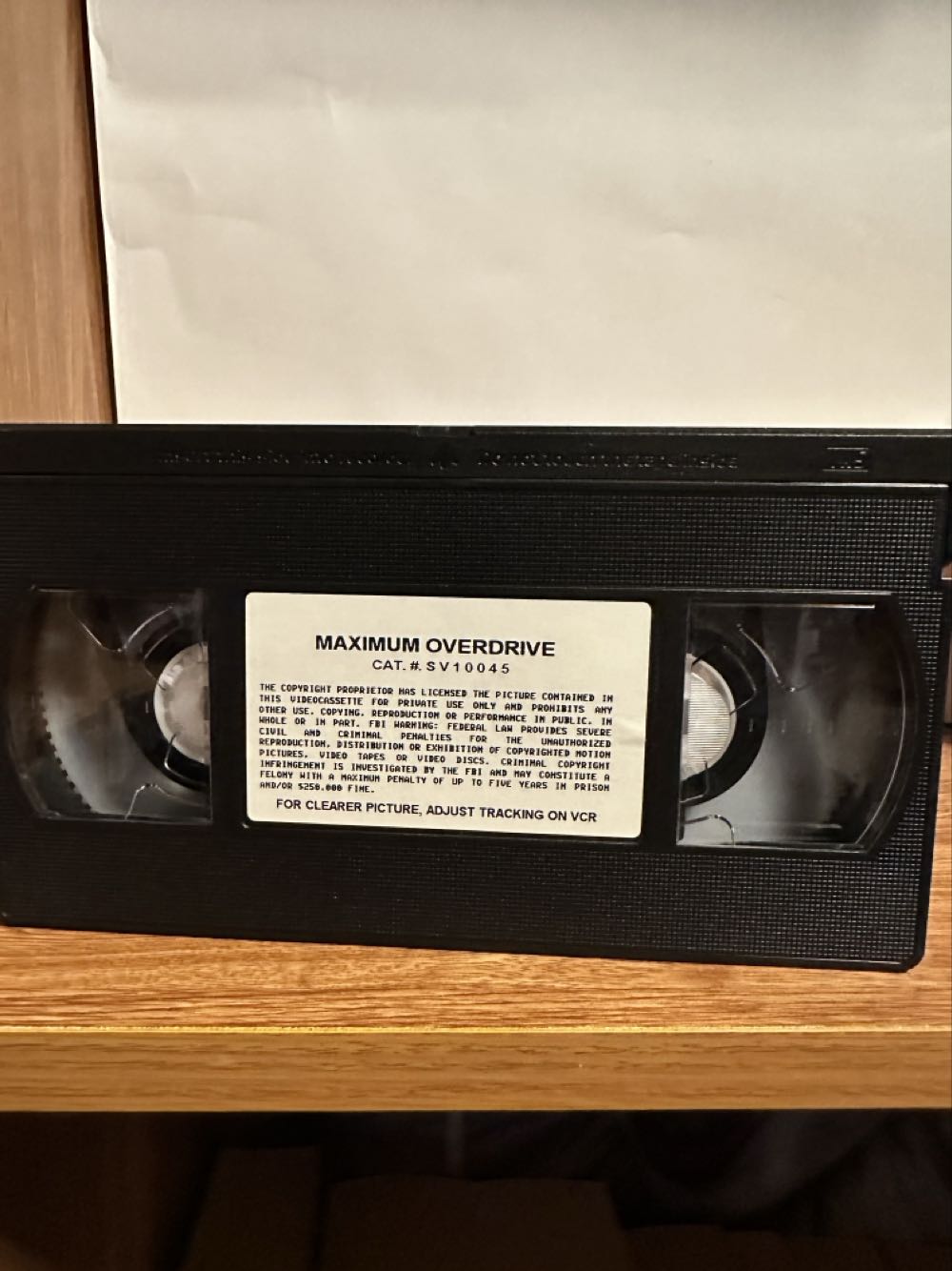 Maximum Overdrive VHS VHS movie collectible [Barcode 013131004533] - Main Image 4