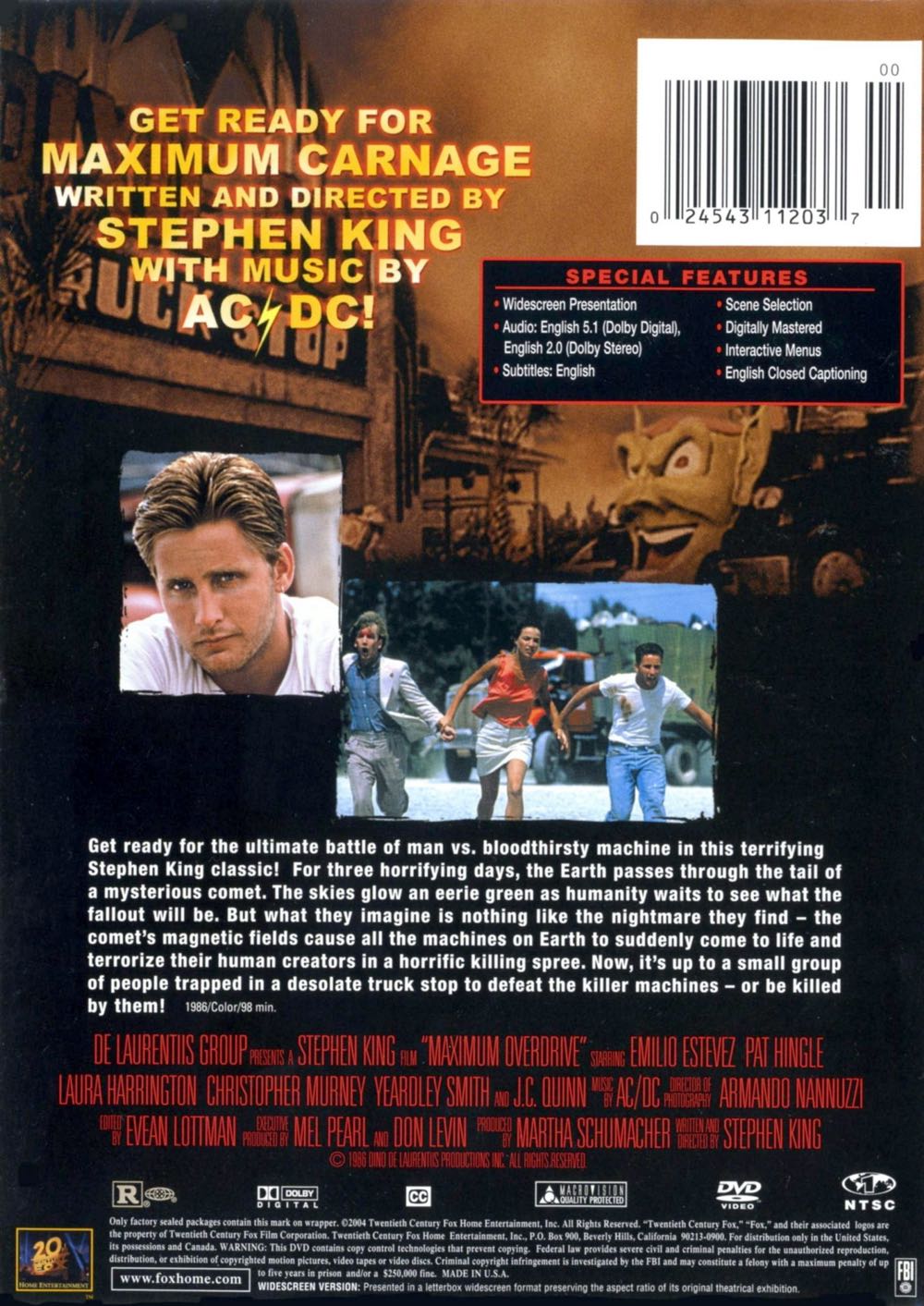 Maximum Overdrive Digital Copy movie collectible [Barcode 5060049140100] - Main Image 2