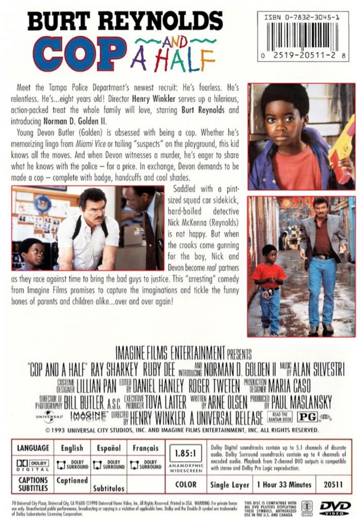 Cop & a Half Digital Copy movie collectible [Barcode 9317206039590] - Main Image 2