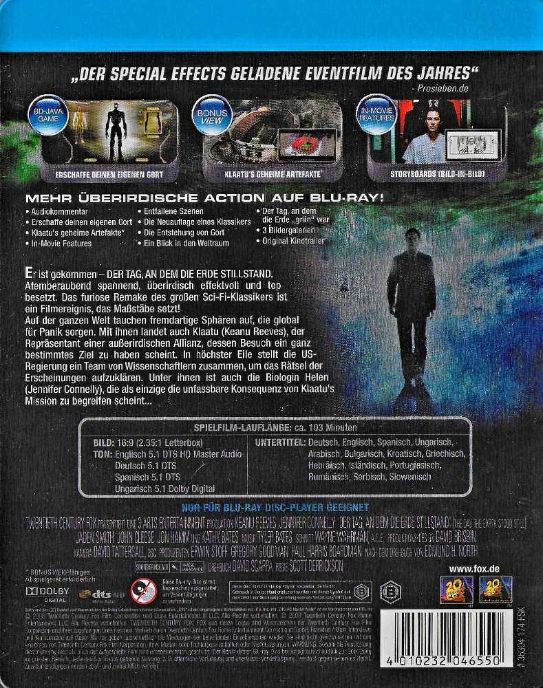 Der Tag, an dem die Erde stillstand Blu-ray movie collectible [Barcode 4010232046550] - Main Image 2