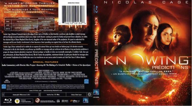 Knowing Blu-ray movie collectible [Barcode 025192031892] - Main Image 2