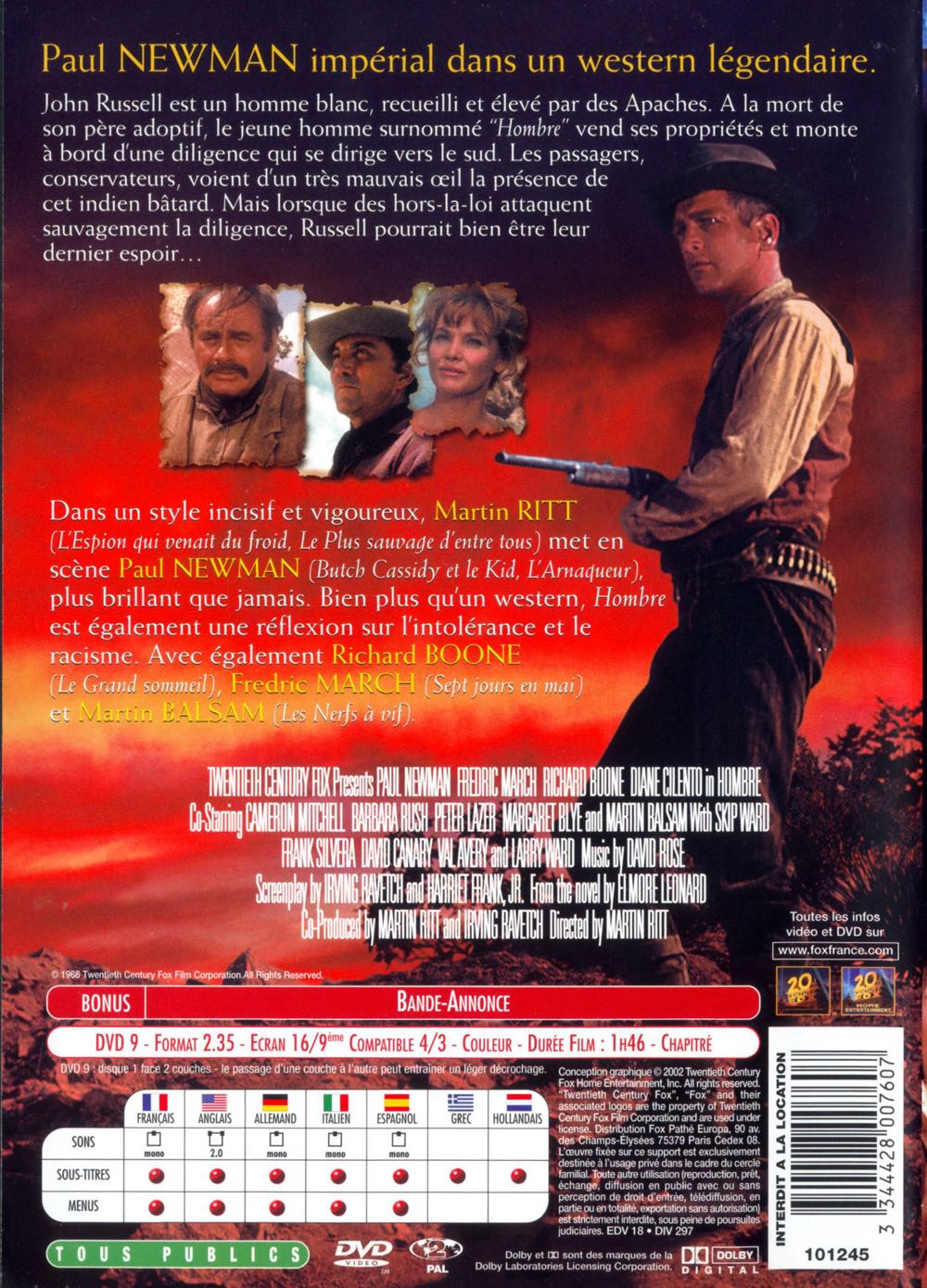 Hombre DVD movie collectible [Barcode 9321337055312] - Main Image 2