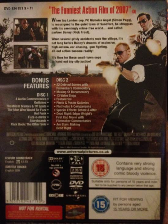 Hot Fuzz DVD movie collectible [Barcode 5050582487190] - Main Image 2