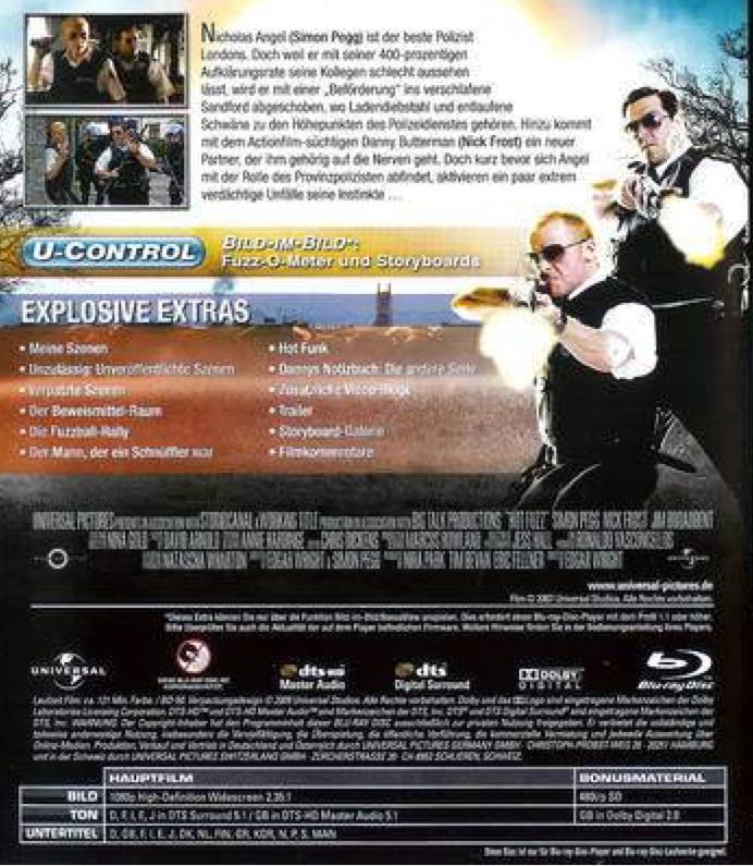 Hot Fuzz Blu-ray movie collectible [Barcode 5050582726046] - Main Image 2