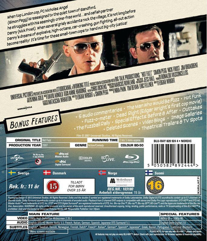 Hot Fuzz Blu-ray movie collectible [Barcode 5050582851687] - Main Image 2