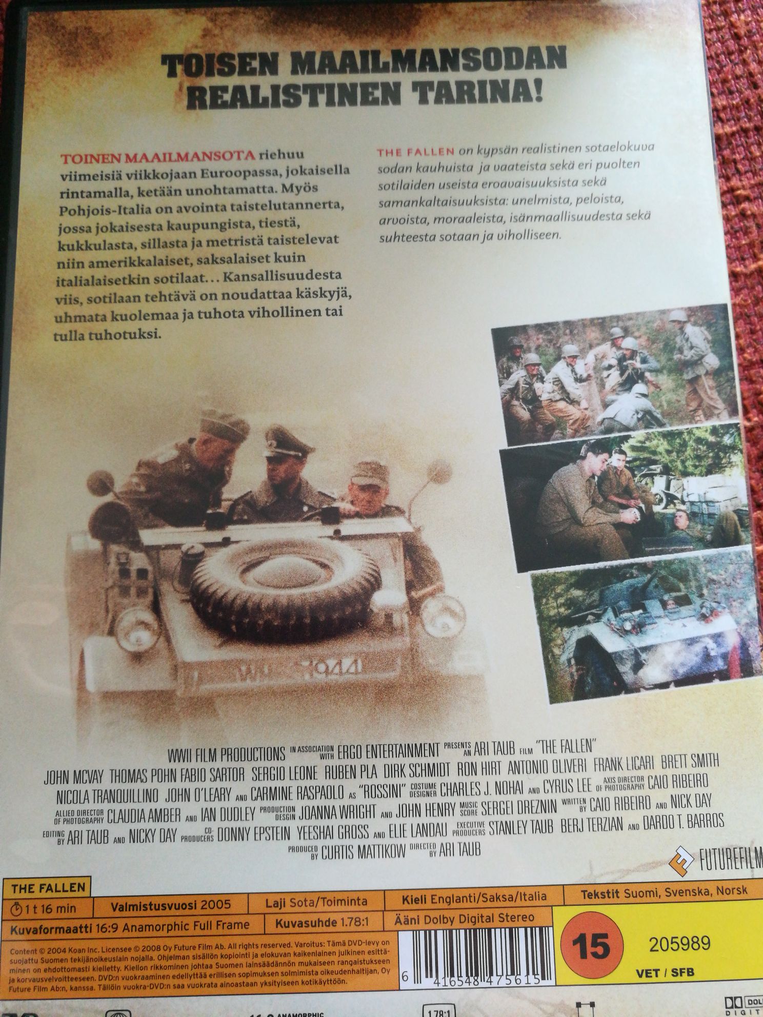 Sodan Kasvot - The Fallen DVD movie collectible [Barcode 6416548475615] - Main Image 2