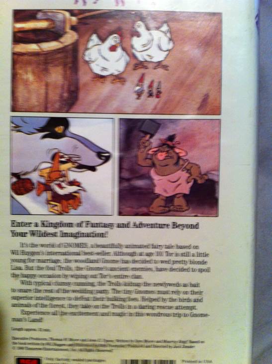 Gnomes VHS movie collectible [Barcode 043396605404] - Main Image 2