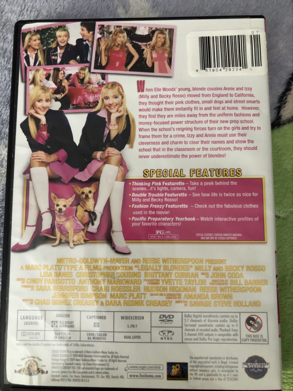 Legally Blondes DVD movie collectible [Barcode 883904292241] - Main Image 2