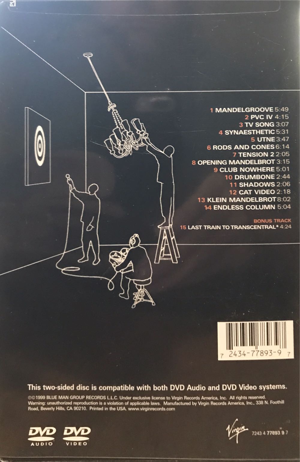 Z : Blue Man Group Audio [Audio] DVD movie collectible [Barcode 724347789397] - Main Image 2