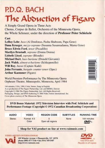 The Abduction of Figaro DVD movie collectible [Barcode 089948425199] - Main Image 2
