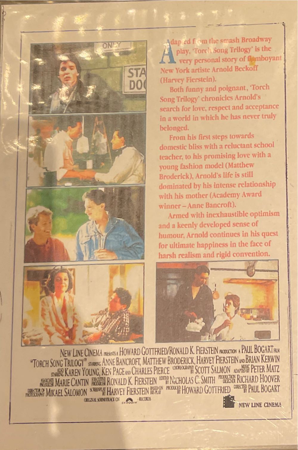 Torch Song Trilogy DVD movie collectible [Barcode 5017239194825] - Main Image 2