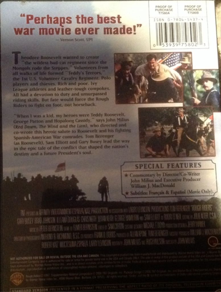 Rough Riders : The Complete Series DVD movie collectible [Barcode 053939758023] - Main Image 2