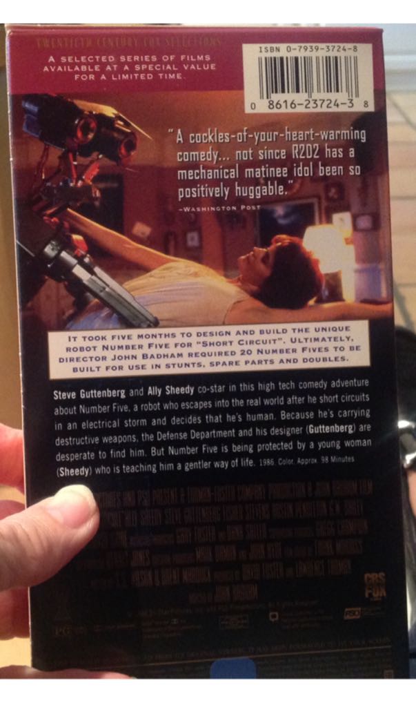 Short Circuit VHS movie collectible [Barcode 086162372438] - Main Image 2