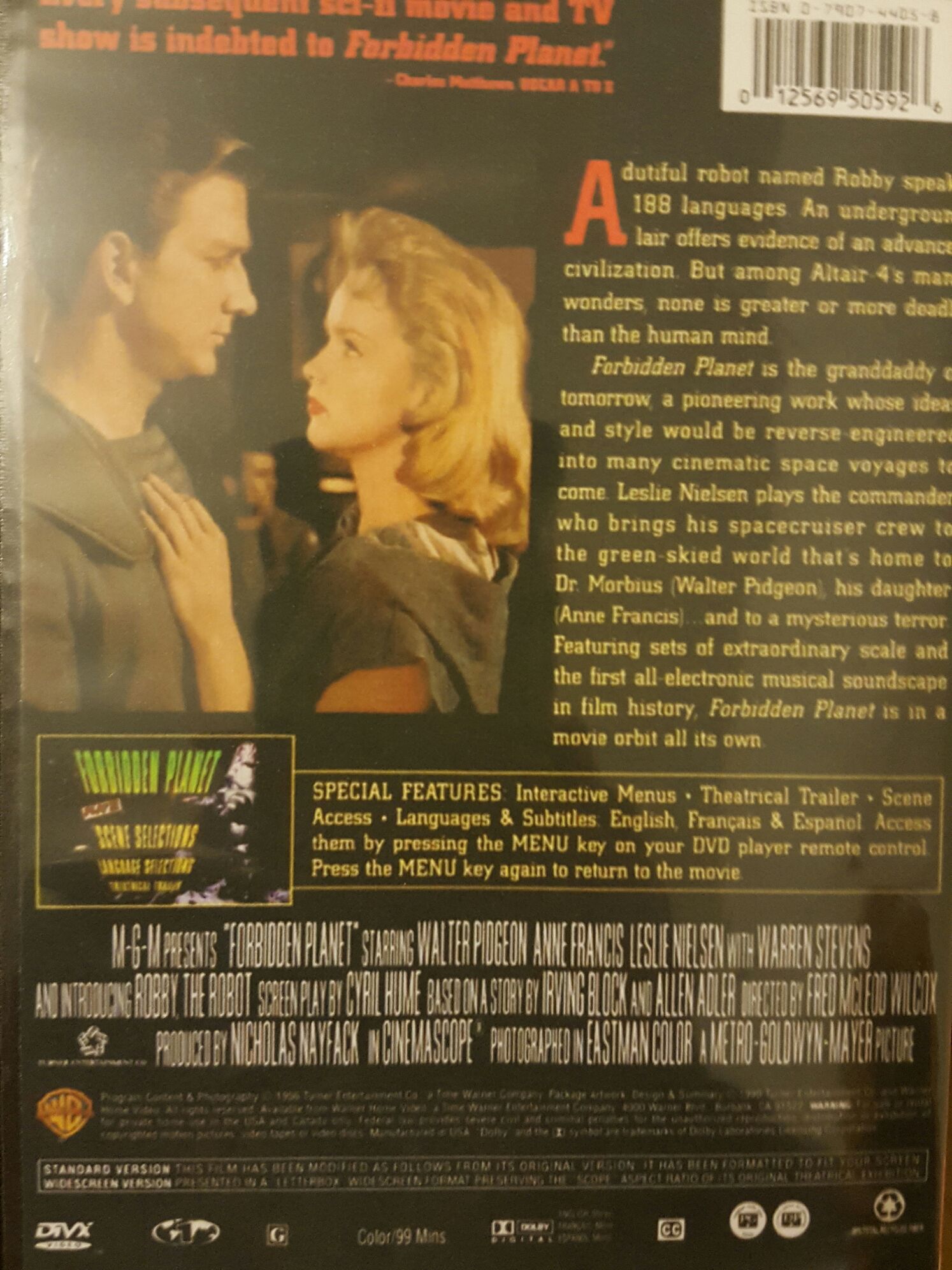 Forbidden Planet DVD movie collectible [Barcode 9325336010396] - Main Image 2