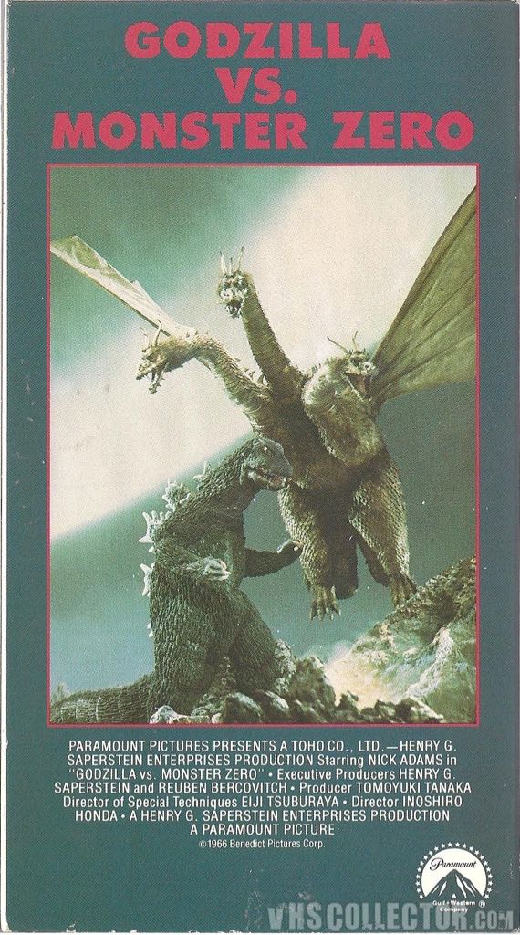 Godzilla Vs. Monster Zero: Invasion Of The Astro-Monster VHS movie collectible [Barcode 097361269634] - Main Image 2