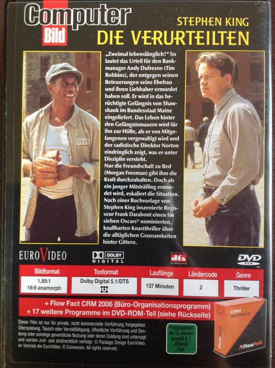 Die Verurteilten DVD movie collectible [Barcode 4009750216279] - Main Image 2