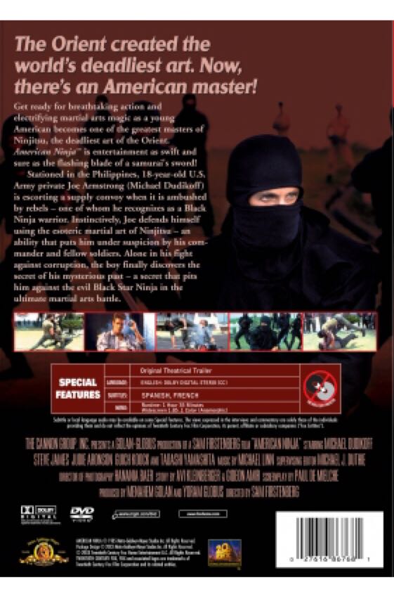 American Ninja DVD movie collectible [Barcode 027616867681] - Main Image 2