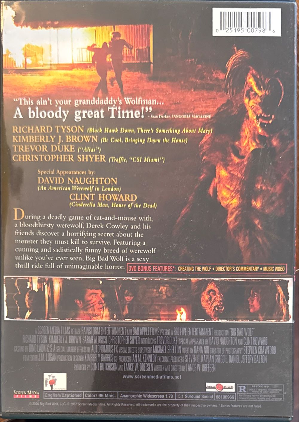 Big Bad Wolf DVD movie collectible [Barcode 025195007986] - Main Image 3