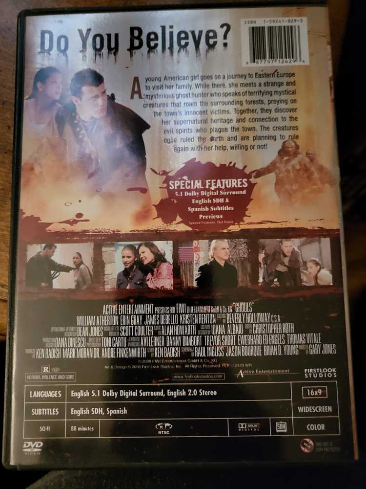 Ghouls DVD movie collectible [Barcode 687797124296] - Main Image 2