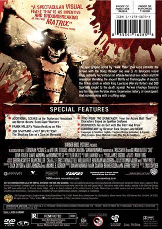 300 DVD movie collectible [Barcode 085391162858] - Main Image 2