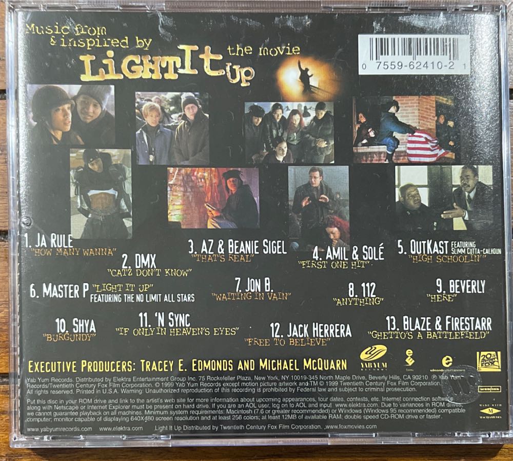 Light It Up - Soundtrack (CD) music collectible [Barcode 075596241021] - Main Image 2