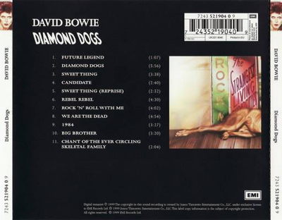 Diamond Dogs - Bowie, David (12”) music collectible - Main Image 2