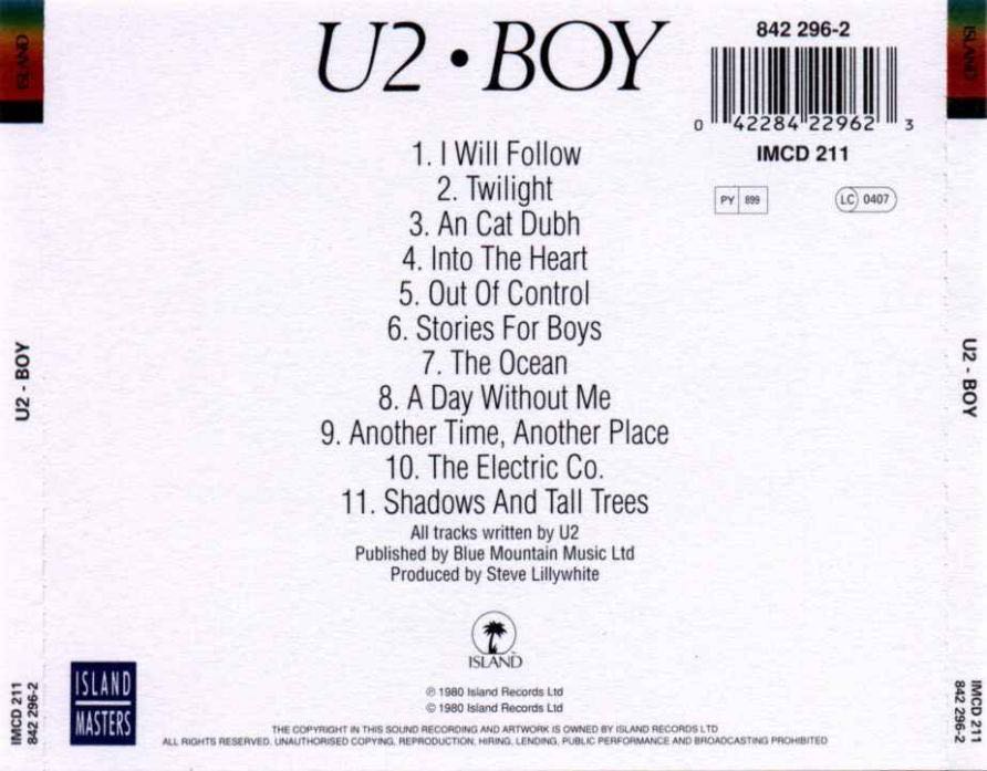 Boy - U2 (CD - 43) music collectible - Main Image 2