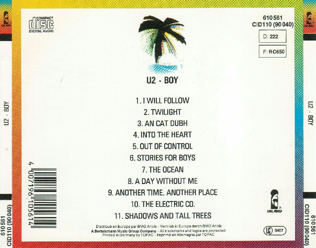 Boy - U2 (CD) music collectible - Main Image 2