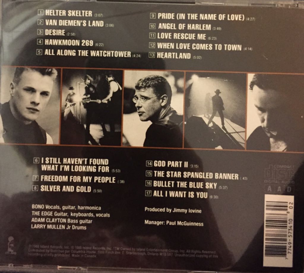 Rattle And Hum - U2 (CD) music collectible [Barcode 777495734108] - Main Image 2