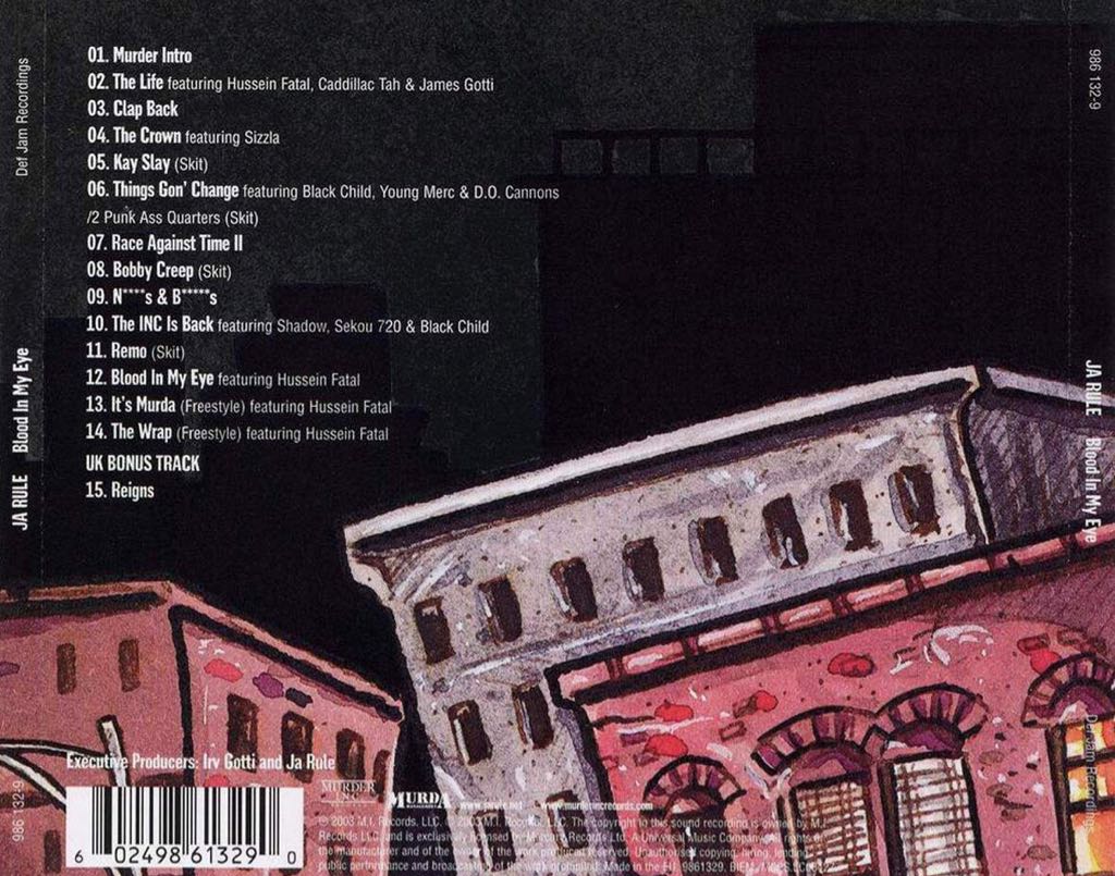 Blood In My Eye - Ja Rule (CD - 45) music collectible [Barcode 602498611852] - Main Image 2