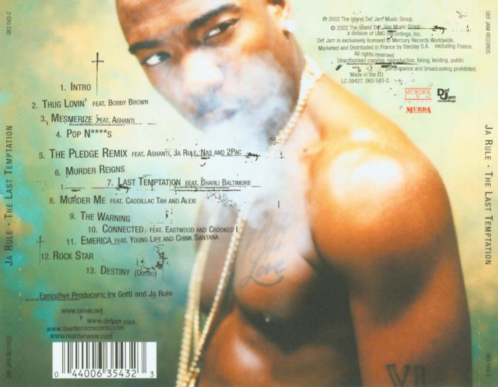 The Last Temptation - Ja Rule (CD - 54) music collectible - Main Image 2