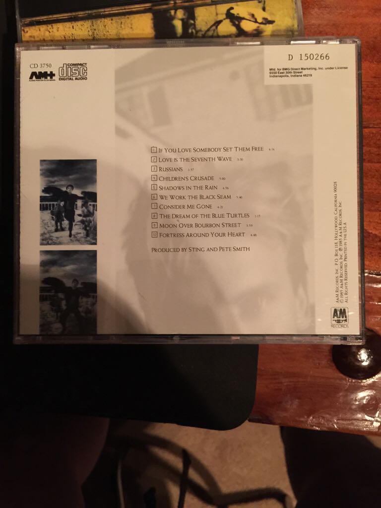 The Dream Of The Blue Turtles - Sting (CD - 42) music collectible [Barcode 082839375023] - Main Image 2