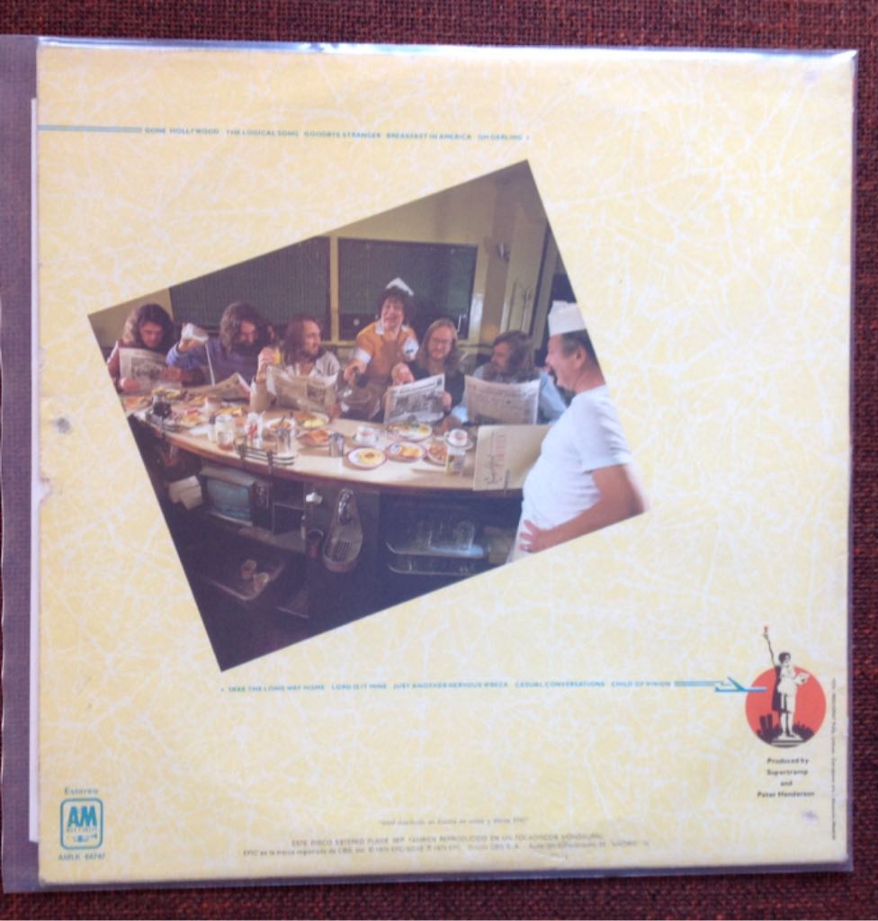 Breakfast In America - Supertramp (12”) music collectible - Main Image 2
