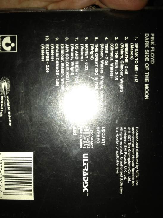 The Dark Side Of The Moon - Pink Floyd (CD - 43) music collectible [Barcode 015775151727] - Main Image 2