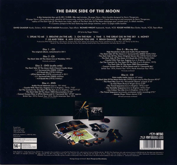 Dark Side Of The Moon : Immersion Box Set - Pink Floyd (CD - 60527) music collectible [Barcode 5099902943121] - Main Image 3