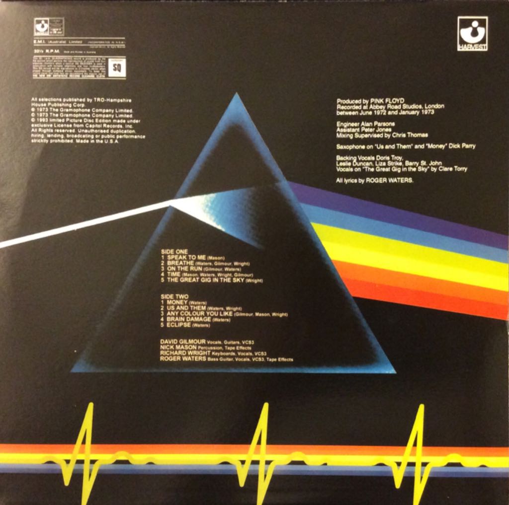 The Dark Side Of The Moon - Pink Floyd (CD - 43) music collectible - Main Image 2
