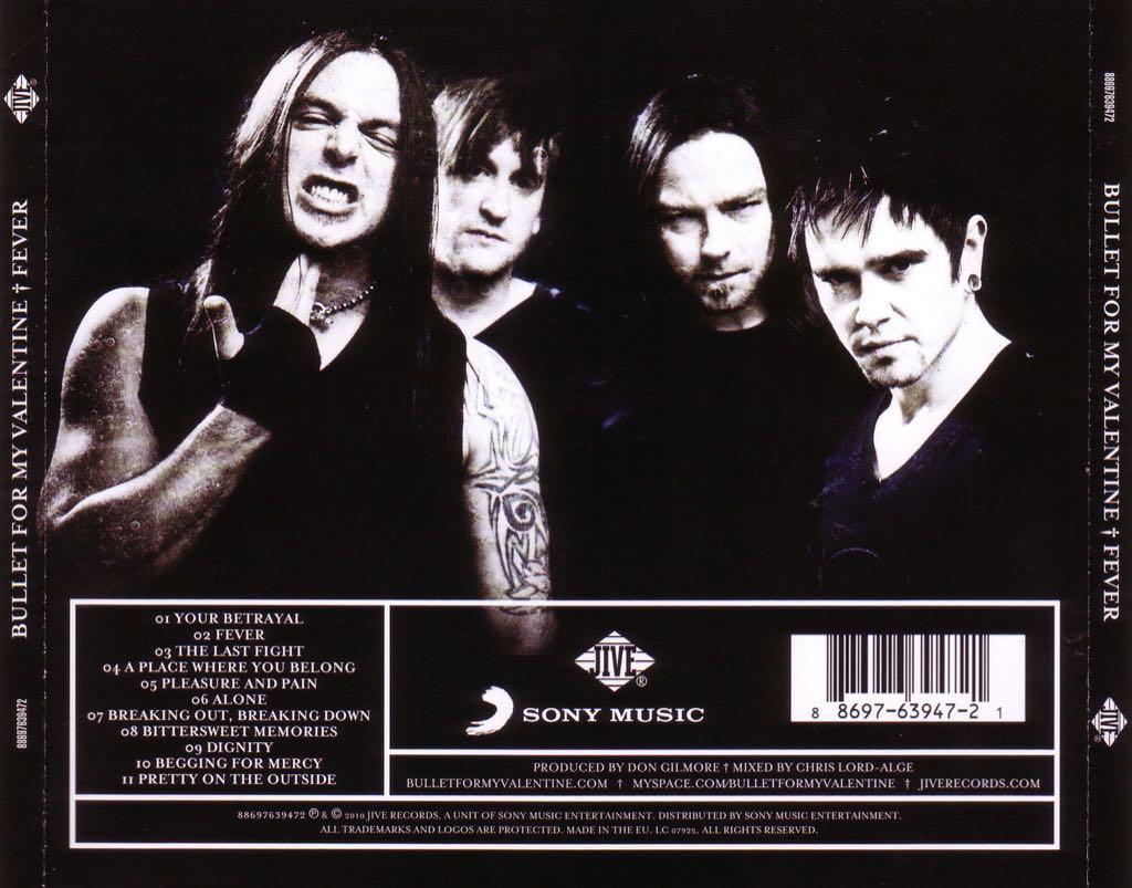 Fever - Bullet For My Valentine (CD - 50) music collectible [Barcode 886976394721] - Main Image 2