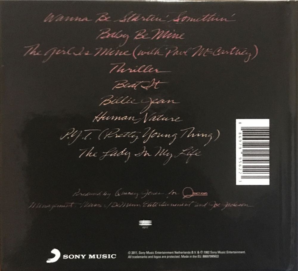 Thriller - Michael Jackson (CD) music collectible [Barcode 886979956223] - Main Image 2